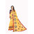 XAYA Women's Chanderi Cotton Saree with Blouse Piece (MustardPRS087-5)
