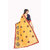 XAYA Women's Chanderi Cotton Saree with Blouse Piece (MustardPRS087-5)