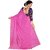 XAYA Women's Nazneen Saree with Blouse Piece (PinkPRS088-7)