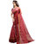 XAYA Women's Chanderi Cotton Saree with Blouse Piece (Blood RedPRS089-8)