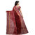 XAYA Women's Chanderi Cotton Saree with Blouse Piece (Blood RedPRS089-8)