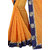 XAYA Women's Chanderi Cotton Saree with Blouse Piece (Carrot OrangePRS091-3)