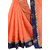 XAYA Women's Chanderi Cotton Saree with Blouse Piece (PeachPRS092-4)