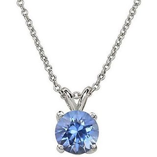 CEYLONMINE 8.5 ratti blue sapphire/neelam gemstone silver stylish pendant For women & unisex CEYLONMINE 8.5 ratti blue sapphire/neelam gemstone silver stylish pendant For women & unisex