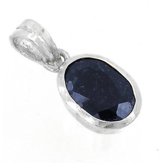 CEYLONMINE 8.5 carat Blue sapphire/neelma stone sterling designer pendant for women & girls lab certified neelam(sapphire) pendant CEYLONMINE 8.5 carat Blue sapphire/neelma stone sterling designer pendant for women & girls lab certified neelam(sapphire) pendant