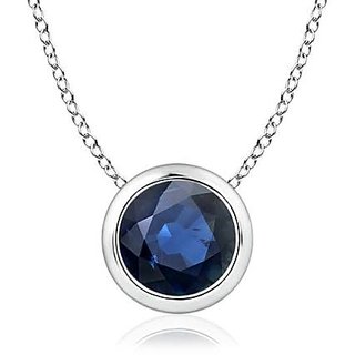                       CEYLONMINE Original blue sapphire/Neelam stone 8.25 ct. gemstone pendant sylish & effective stone pendant                                              