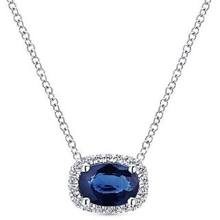                       CEYLONMINE 7.5 ratti blue sapphire silver pendant Unheated  untreated stone neelam pendant for unisex                                              