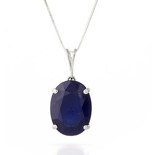 CEYLONMINE 8.5 ratti blue sapphire/neelam gemstone silver stylish pendant For women unisex CEYLONMINE 8.5 ratti blue sapphire/neelam gemstone silver stylish pendant For women unisex