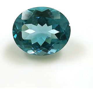 CEYLONMINE Blue Topaz gemstone 7.25 ratti original unheated stone for astrological purpose CEYLONMINE Blue Topaz gemstone 7.25 ratti original unheated stone for astrological purpose