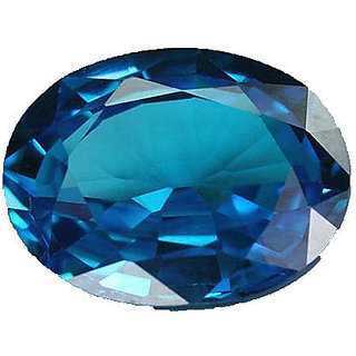                       Natural Blue Topaz Stone 5.25 Ratti Gemstone Blue T                                              