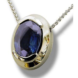CEYLONMINE Original Blue sapphire Gemstone Pendant Lab Certified & effective stone neelam 7.5 ratti stone gold plated pendant for women & girls CEYLONMINE Original Blue sapphire Gemstone Pendant Lab Certified & effective stone neelam 7.5 ratti stone gold plated pendant for women & girls