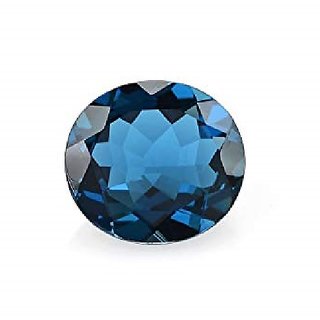                       8.25 ratti Blue Topaz gemstone natural  lab certified topaz stone for astrological purpose                                              