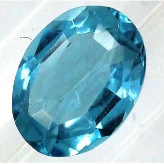                       Blue Blue Topaz stone original  unheated gemstone 6.25 ratti topaz gemstone for unisex by Ceylonmine                                              