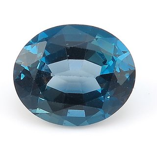                       Blue Topaz stone original  unheated gemstone 6.25 ratti topaz gemstone for unisex by Ceylonmine                                              