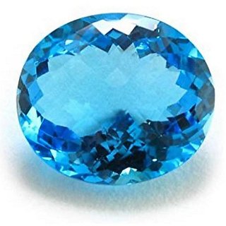                      CEYLONMINE Blue Topaz stone 6.25 ratti unheated  untreated natural gemstone for unisex                                              
