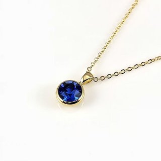 CEYLONMINE IGL Blue sapphire/Neelam Stone 5.44 carat Gold Plated Pendant Lab Certified & Effective Stone neelma/Neela pukhraj pendant for unisex CEYLONMINE IGL Blue sapphire/Neelam Stone 5.44 carat Gold Plated Pendant Lab Certified & Effective Stone neelma/Neela pukhraj pendant for unisex
