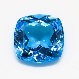                       Ceylonmine 7.25 ratti Blue Topaz stone original  semi-precious stone blue topaz for astrological purpose                                              