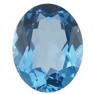                       Ceylonmine 6.25 ratti blue topaz gemstone original  natural Blue Topaz stone for unisex                                              