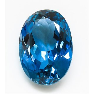                       Blue Blue Topaz Stone Unheated Gemstone 6.25 Ratti Topaz Gemstone                                              