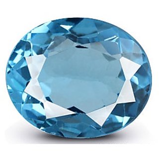                       Ceylonmine 6.25 ratti blue topaz gemstone original  natural Blue Topaz stone for unisex                                              