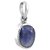 CEYLONMINE- Natural 7.25 Ratti Blue sapphire stone silver pendant for unisex