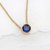 CEYLONMINE Original Blue sapphire Gemstone Pendant Lab Certified & effective stone neelam 7.5 ratti stone gold plated pendant for women & girls