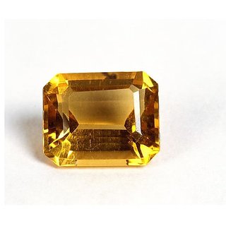                       CEYLONMINE Topaz stone 7.25 ratti original  natural gemstone yellow topaz for women  men                                              