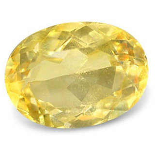                       CEYLONMINE 7.25 ratti yellow Topaz gemstone unheated & lab certified stone Topaz for unisex                                              