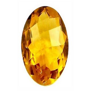                       CEYLONMINE 6.25 ratti topaz stone natural & certified gemstone yellow topaz for men & women                                              