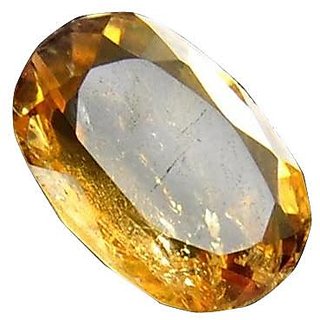 CEYLONMINE Natural yellow topaz 6.25 ratti unheated & untreated gemstone topaz for unisex CEYLONMINE Natural yellow topaz 6.25 ratti unheated & untreated gemstone topaz for unisex