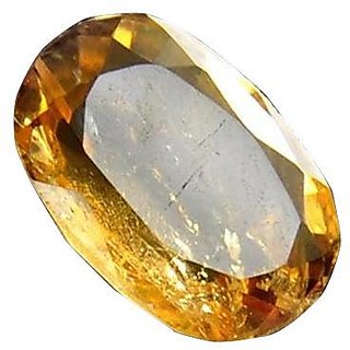                       Ceylonmine Topaz Stone 7.25 Ratti Natural Gemstone Yellow Topaz F                                              