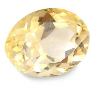                       CEYLONMINE Topaz stone 5.25 ratti lab certified & original stone (yellow topaz) for astrological purpose                                              