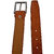 Sunshopping Tan Men Leatherite Pin-Hole Buckle Belt