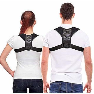 WowObjects 1Pc Adjustable Posture Corrector Upper Back Shoulder Support Brace and Corset Clavicle Correction Belt for Me