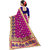 XAYA Clothings Women's Banarasi Silk Pink and Blue Colored Saree with Blouse Piece (PRS064-1)