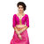 XAYA Clothings Women's Banarasi Silk Pink and Violet Colored Saree with Blouse Piece (PRS066-4)