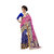 XAYA Clothings Women's Banarasi Silk Blue and Pink Colored Saree with Blouse Piece (PRS068-2)
