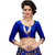 XAYA Clothings Women's Banarasi Silk Blue and Pink Colored Saree with Blouse Piece (PRS068-2)