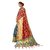 XAYA Clothings Women's Banarasi Silk Blue and Red Colored Saree with Blouse Piece (PRS071-2)