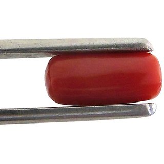                       Ceylonmine 9.25  ratti Red coral munga gemstone original & natural Red coral stone for unisex                                              