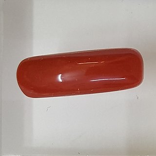                       Red coral stone unheated & untreated moonga /munga gemstone 11.25 ratti for unisex by Ceylonmine                                              