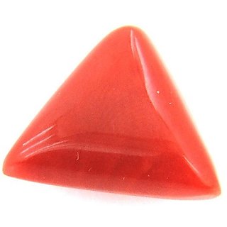                       Red coral stone unheated & untreated moonga (munga) gemstone 11.25 ratti for unisex by Ceylonmine                                              