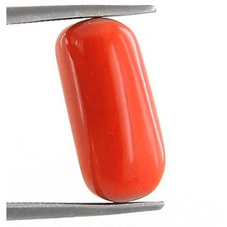                       CEYLONMINE Red coral stone 9.25  ratti unheated & untreated natural munga gemstone for unisex                                              