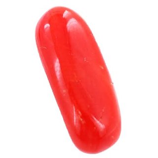                       Ceylonmine 9.25  ratti Red coral munga gemstone original & natural Red coral stone for unisex                                              