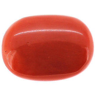 Red coral stone unheated untreated proble gemstone 11.25 ratti for unisex by Ceylonmine Red coral stone unheated untreated proble gemstone 11.25 ratti for unisex by Ceylonmine