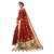 XAYA Clothings Women's Banarasi Silk Scarlet Red Colored Saree with Blouse Piece (PRS075-5)
