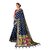 XAYA Clothings Women's Banarasi Silk Royal Blue Colored Saree with Blouse Piece (PRS076-2)
