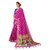XAYA Clothings Women's Banarasi Silk Salmon Pink Colored Saree with Blouse Piece (PRS076-3)