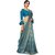 XAYA Clothings Women's Banarasi Silk Cobalt Blue Colored Saree with Blouse Piece (PRS078-1)