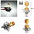 Ramanta H4 Missile Projector LED Headlight Bulb High Low Beam CREE LED Driving DRL Light for Universal for all Bikes